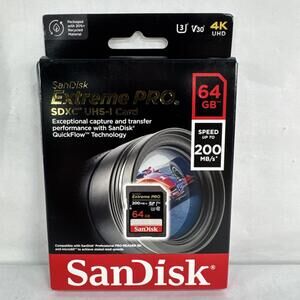 SanDisk 64GB Extreme PRO UHS-I SDXC Memory Card - SDSDXXU-064G-ANCIN